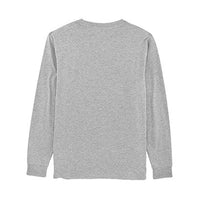 T-shirt manches longues unisexe gris chiné